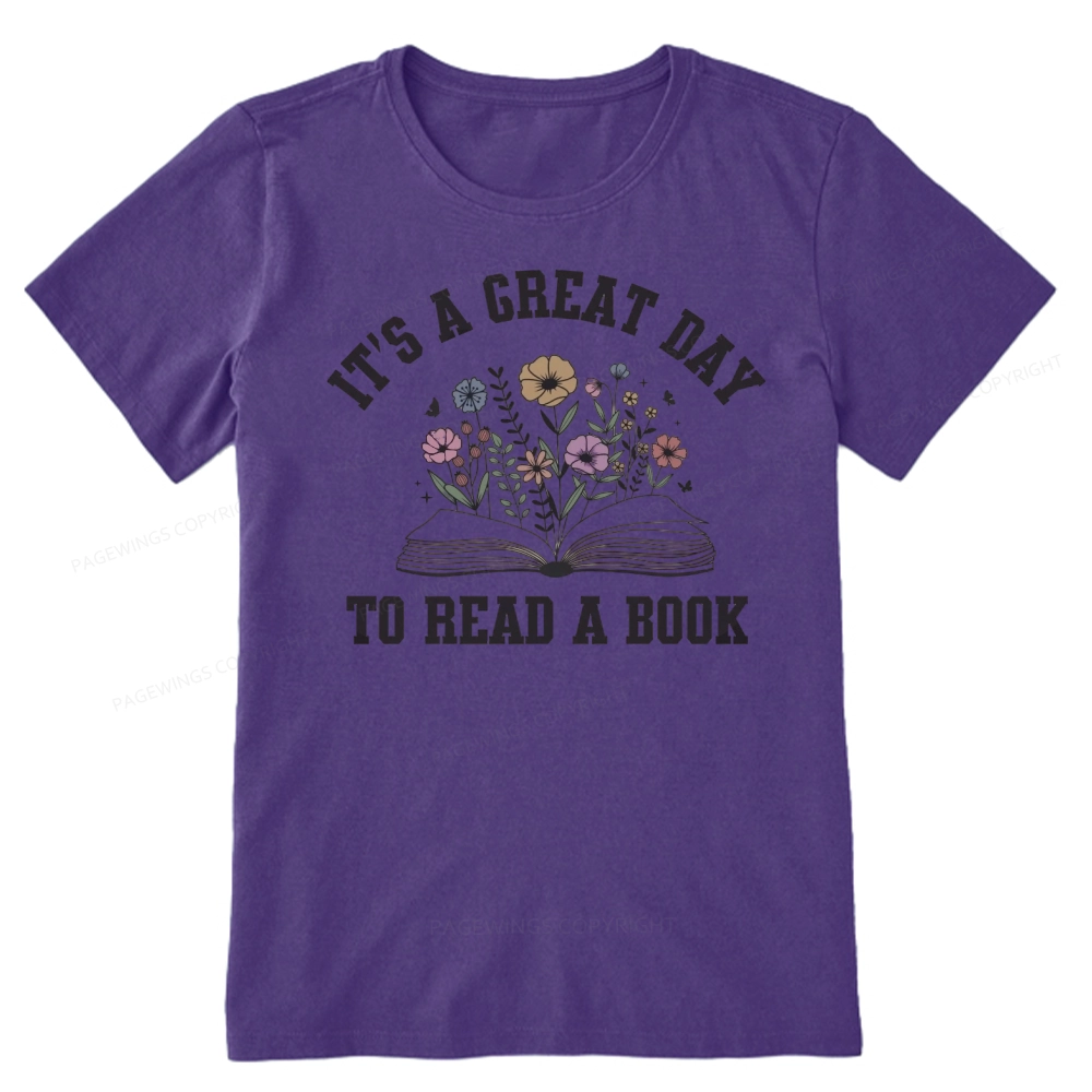 Pagewings It's Great Day to Read a Book Unisex Classic T-shirt
