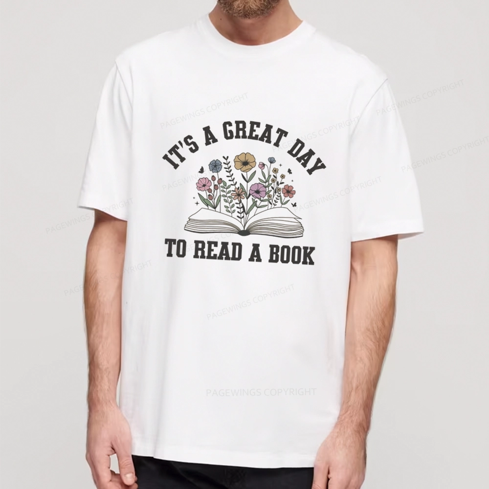 Pagewings It's Great Day to Read a Book Unisex Classic T-shirt