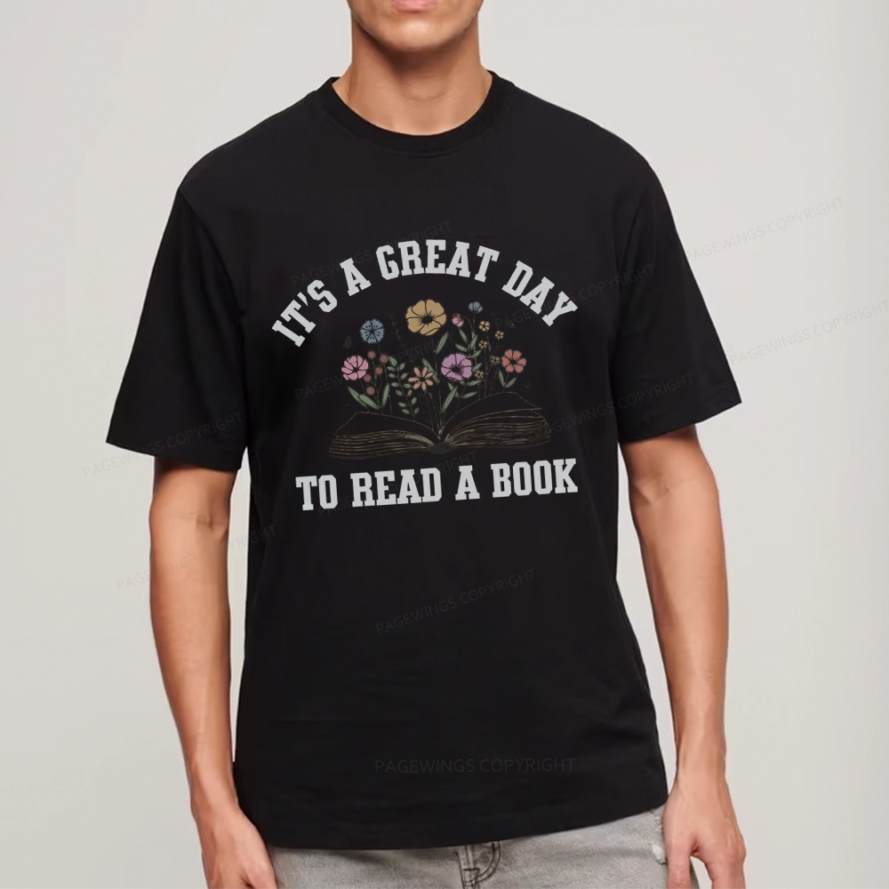 Pagewings It's Great Day to Read a Book Unisex Classic T-shirt