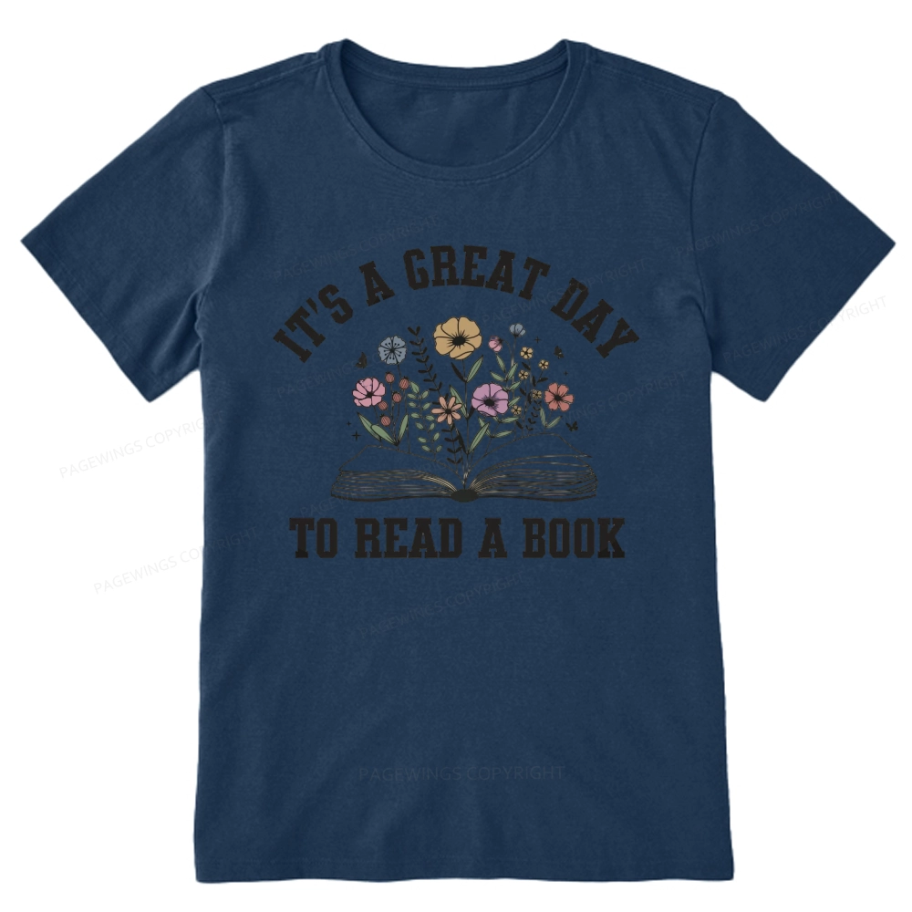 Pagewings It's Great Day to Read a Book Unisex Classic T-shirt