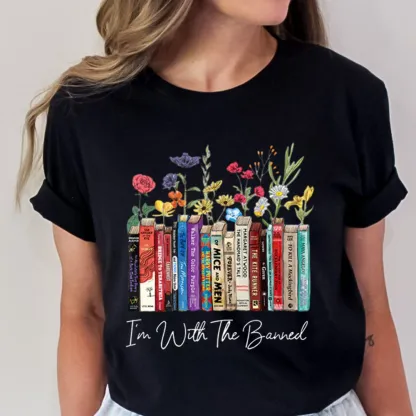 Pagewings I'm With The Banned Flowers Unisex Classic T-shirt