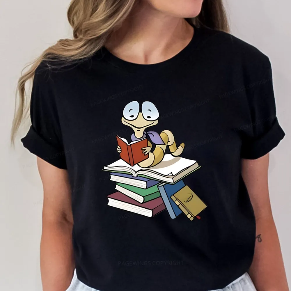 Pagewings Reading Snail and Book Unisex Classic T-shirt