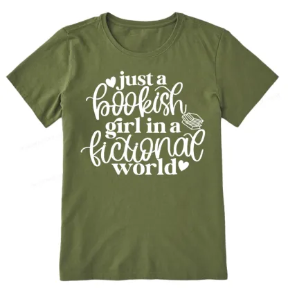 Pagewings Just A Bookish Girl In A Fictional World Unisex Classic T-shirt