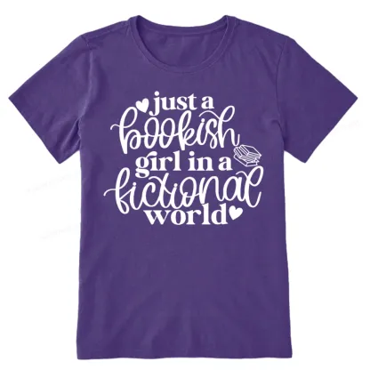 Pagewings Just A Bookish Girl In A Fictional World Unisex Classic T-shirt