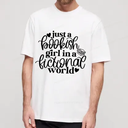 Pagewings Just A Bookish Girl In A Fictional World Unisex Classic T-shirt