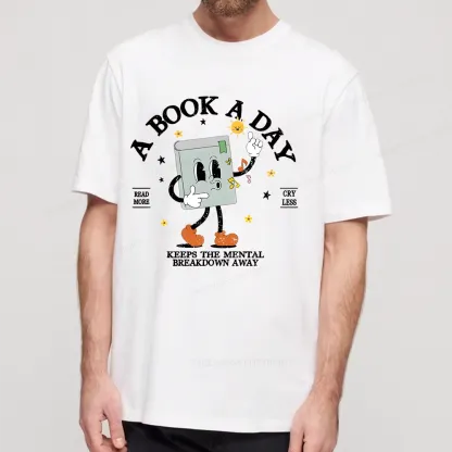 Pagewings A Book A Day Keep The Mental Breakdown Away Unisex Classic T-shirt