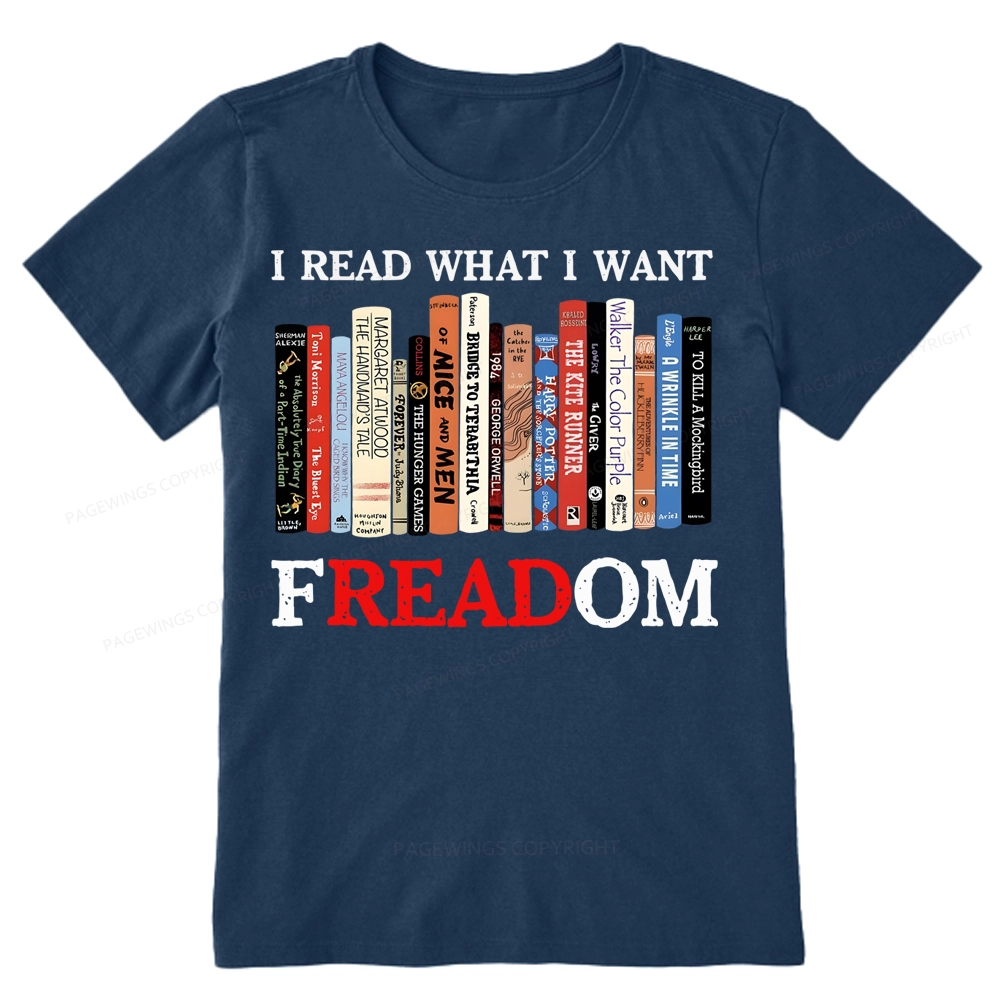 Pagewings I Read What I Want Banned Books Unisex Classic T-shirt