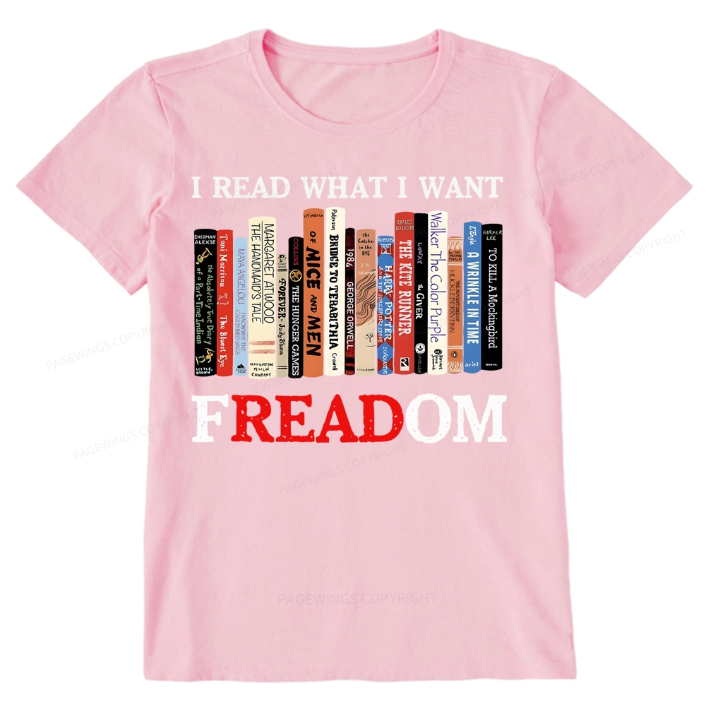 Pagewings I Read What I Want Banned Books Unisex Classic T-shirt