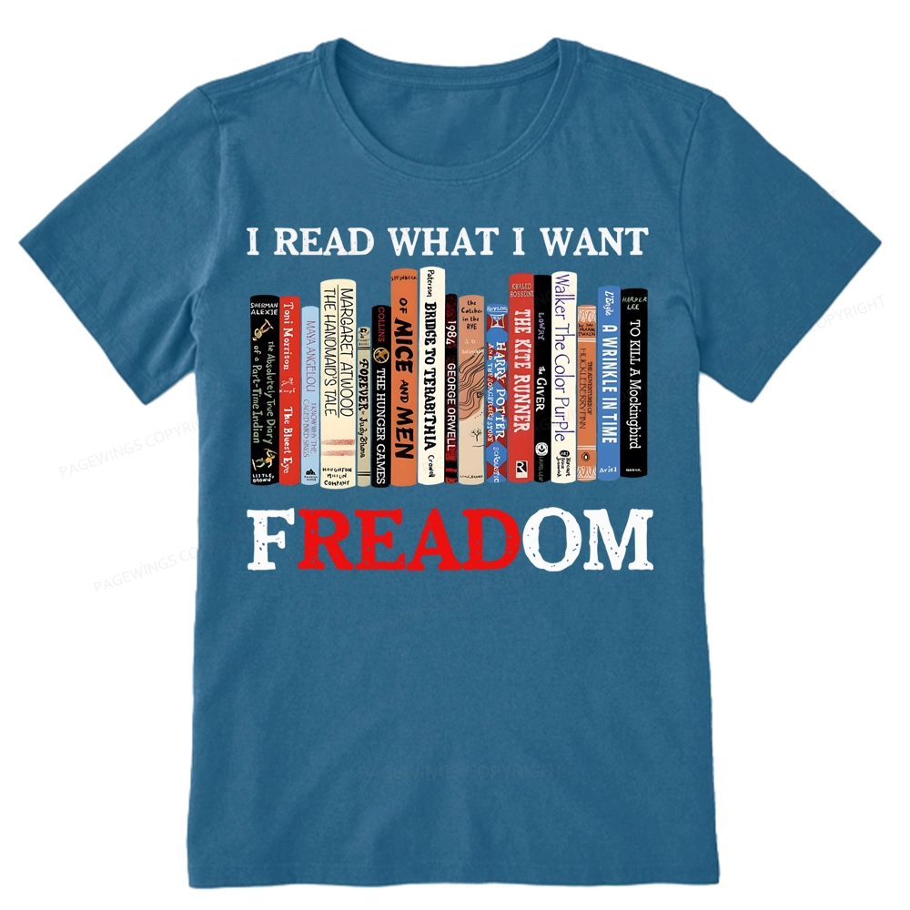 Pagewings I Read What I Want Banned Books Unisex Classic T-shirt