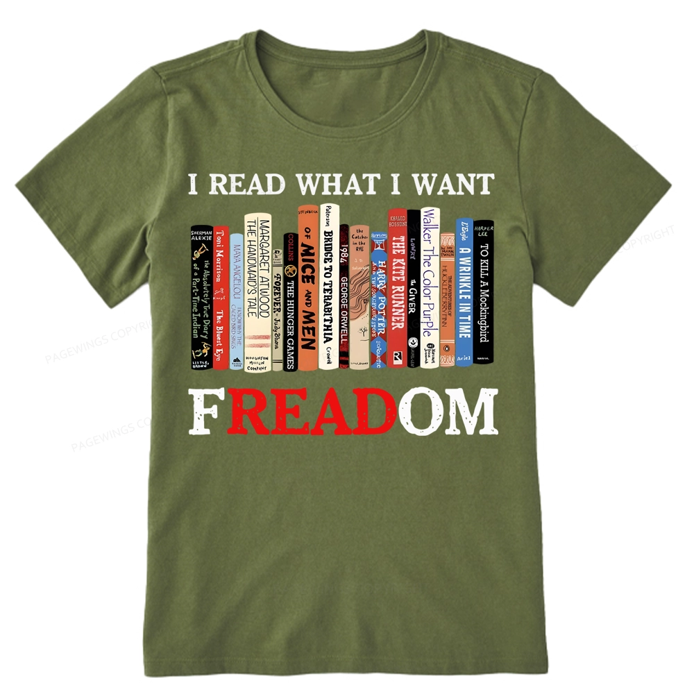 Pagewings I Read What I Want Banned Books Unisex Classic T-shirt