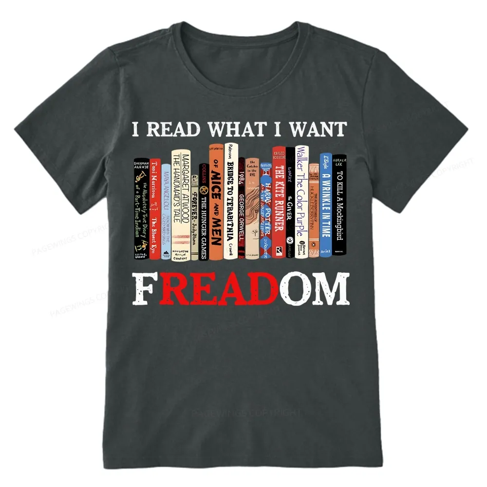 Pagewings I Read What I Want Banned Books Unisex Classic T-shirt