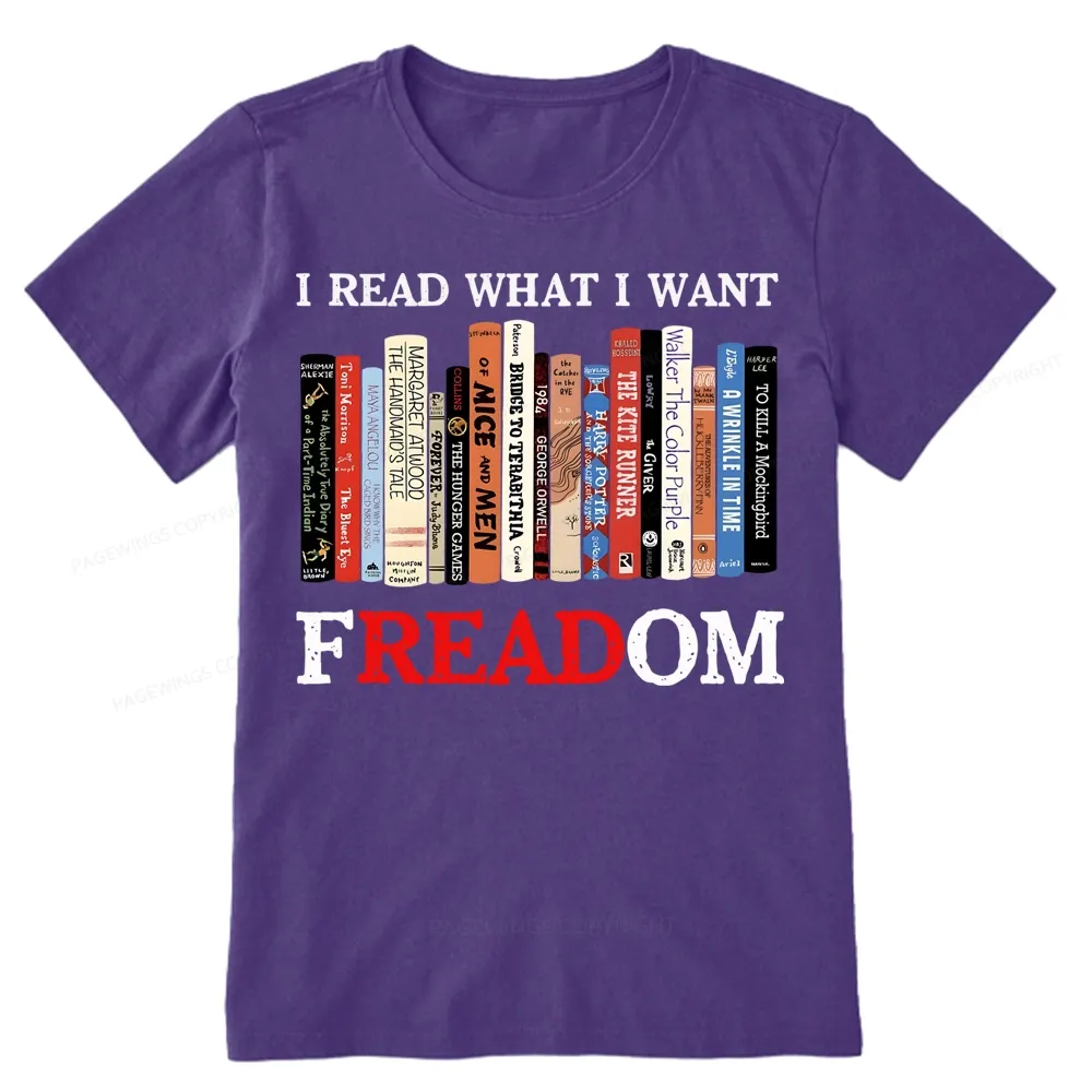 Pagewings I Read What I Want Banned Books Unisex Classic T-shirt