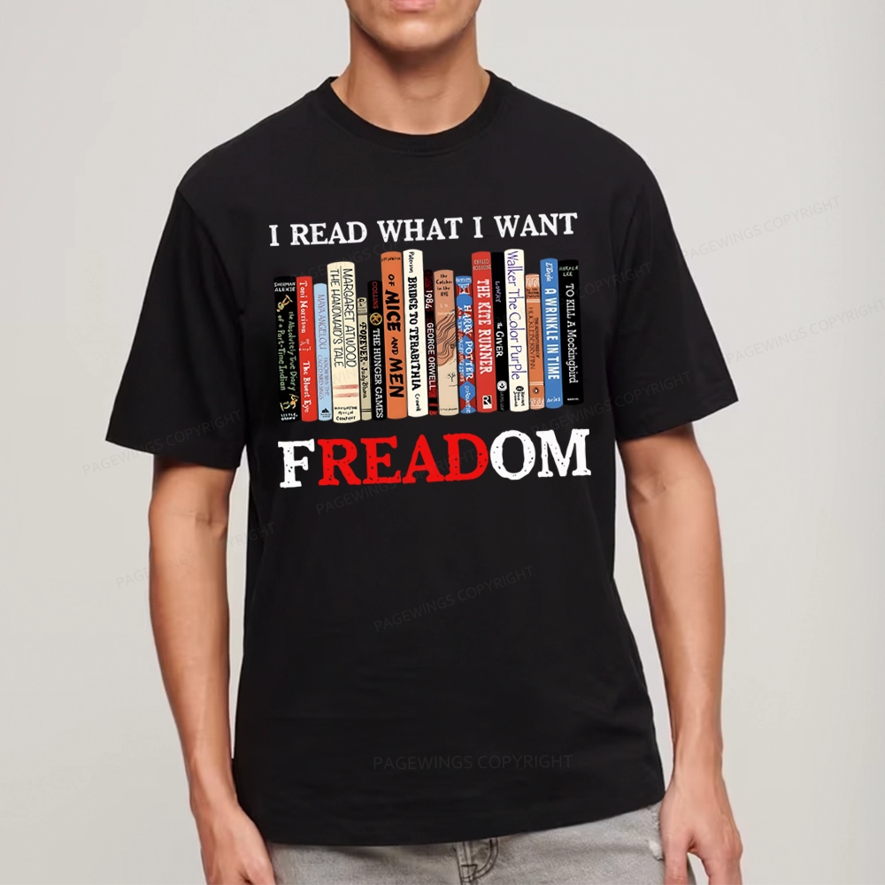 Pagewings I Read What I Want Banned Books Unisex Classic T-shirt