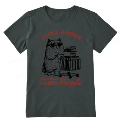 Pagewings I Like Books More Than I Like People Unisex Classic T-shirt
