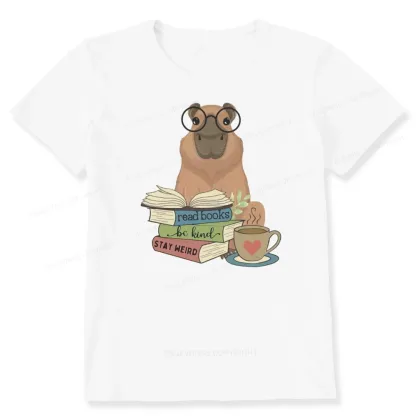 Pagewings Capybara Reading Unisex Classic T-shirt