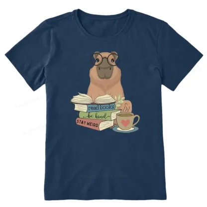Pagewings Capybara Reading Unisex Classic T-shirt