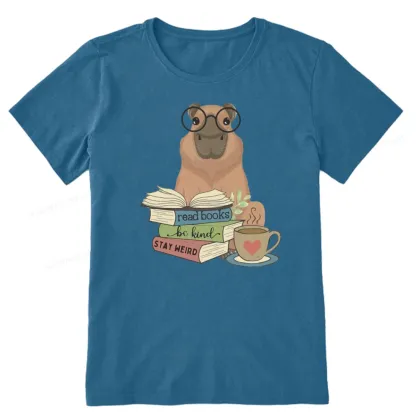 Pagewings Capybara Reading Unisex Classic T-shirt