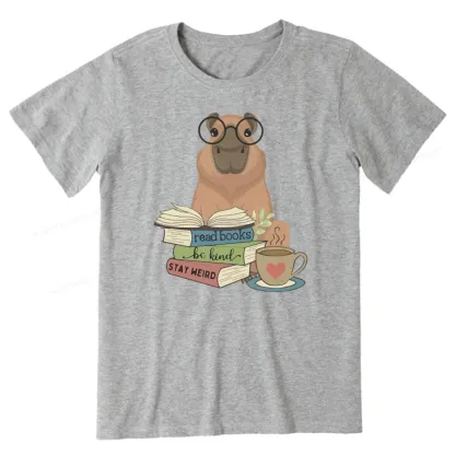 Pagewings Capybara Reading Unisex Classic T-shirt