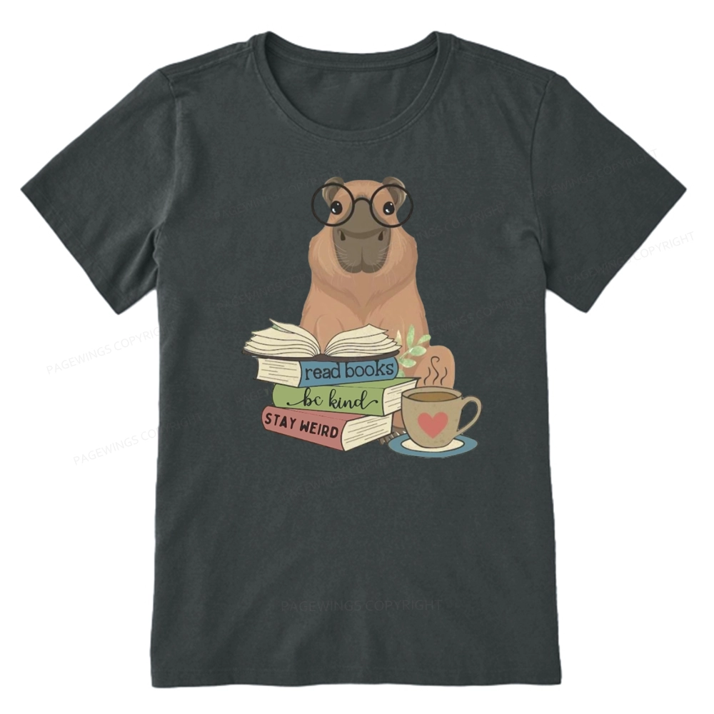 Pagewings Capybara Reading Unisex Classic T-shirt