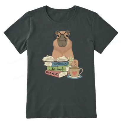 Pagewings Capybara Reading Unisex Classic T-shirt