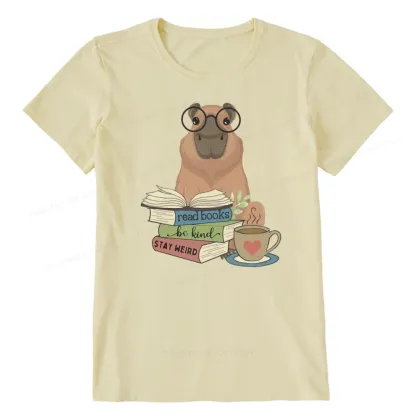 Pagewings Capybara Reading Unisex Classic T-shirt