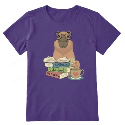 Pagewings Capybara Reading Unisex Classic T-shirt