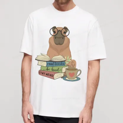 Pagewings Capybara Reading Unisex Classic T-shirt