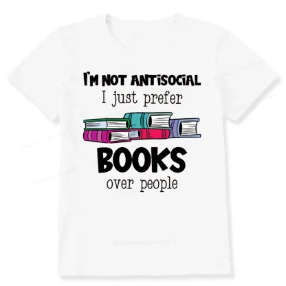 Pagewings Not Antisocial I Just Prefer Books Unisex Classic T-shirt