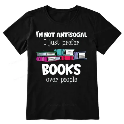 Pagewings Not Antisocial I Just Prefer Books Unisex Classic T-shirt
