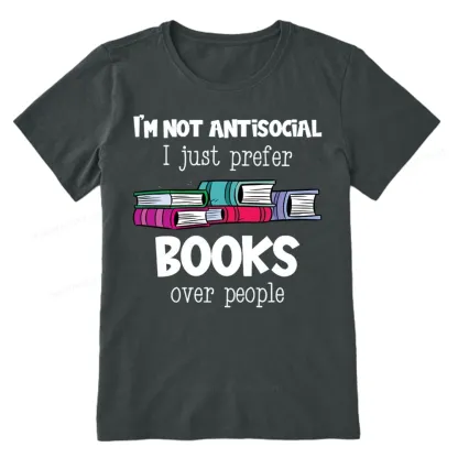 Pagewings Not Antisocial I Just Prefer Books Unisex Classic T-shirt