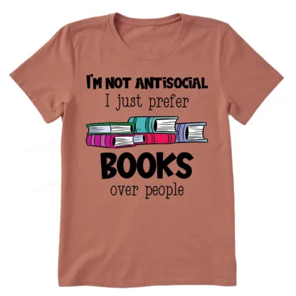 Pagewings Not Antisocial I Just Prefer Books Unisex Classic T-shirt
