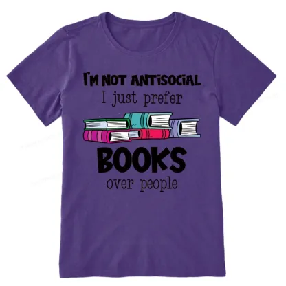 Pagewings Not Antisocial I Just Prefer Books Unisex Classic T-shirt