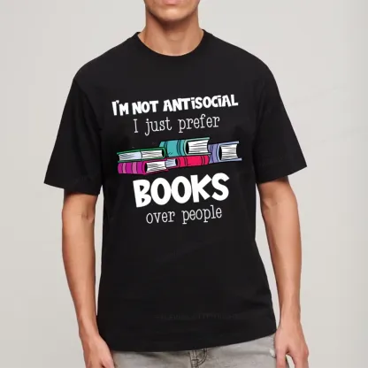 Pagewings Not Antisocial I Just Prefer Books Unisex Classic T-shirt