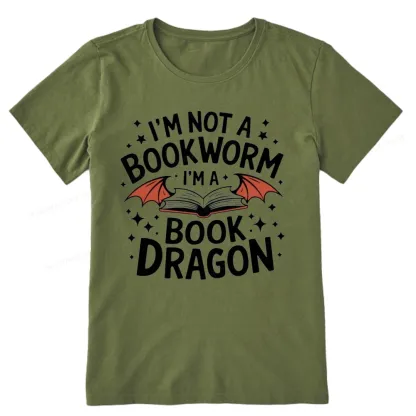 Pagewings I'm Not A Bookworm I'm A Book Dragon Unisex Classic T-shirt