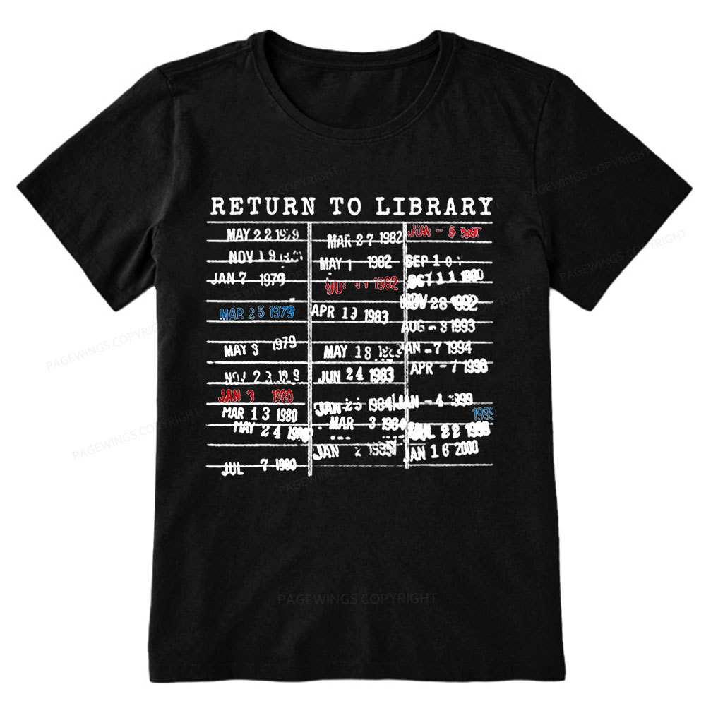 Pagewing Return To Library Unisex Classic T-shirt