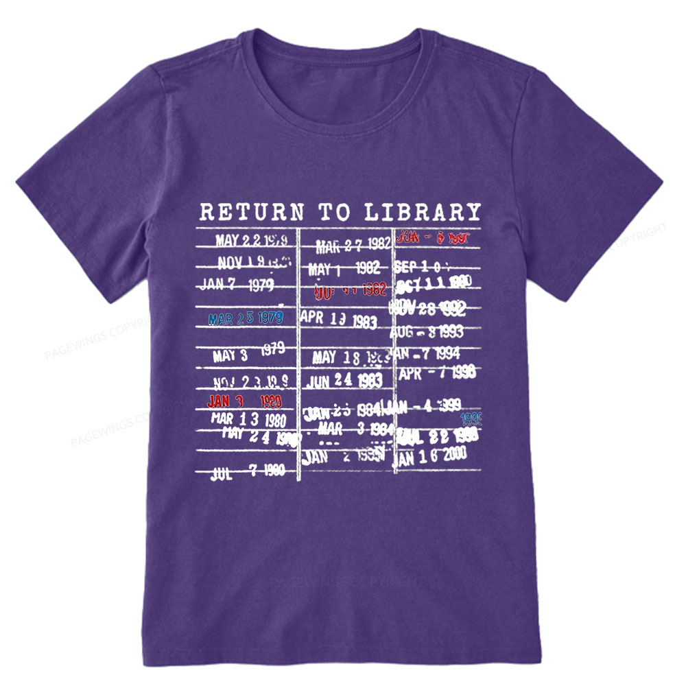 Pagewing Return To Library Unisex Classic T-shirt