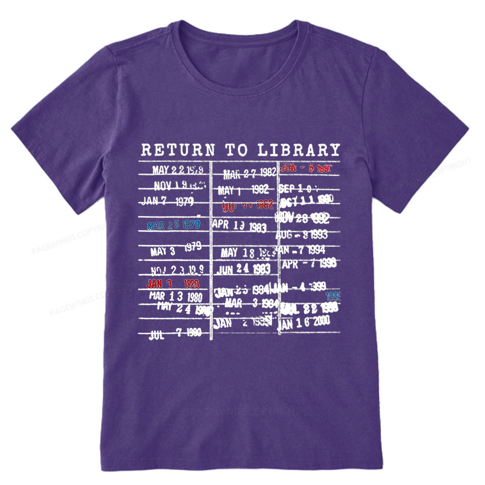 Pagewing Return To Library Unisex Classic T-shirt