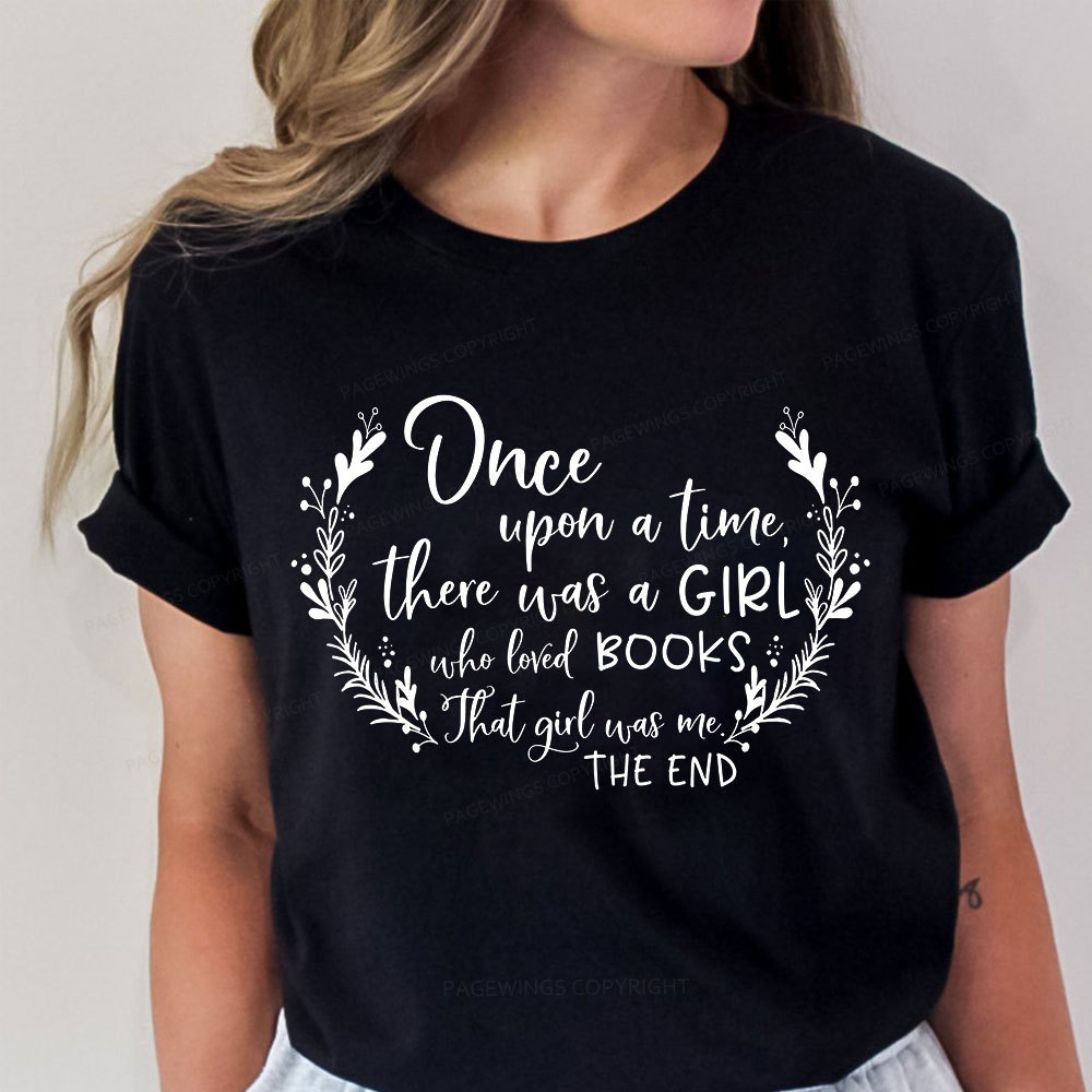 Pagewings There Was A Girl Who Loved Books Unisex Classic T-shirt