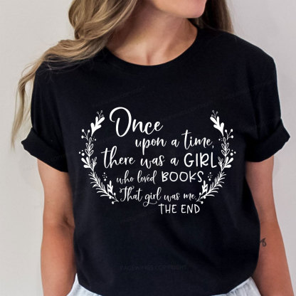 Pagewings There Was A Girl Who Loved Books Unisex Classic T-shirt