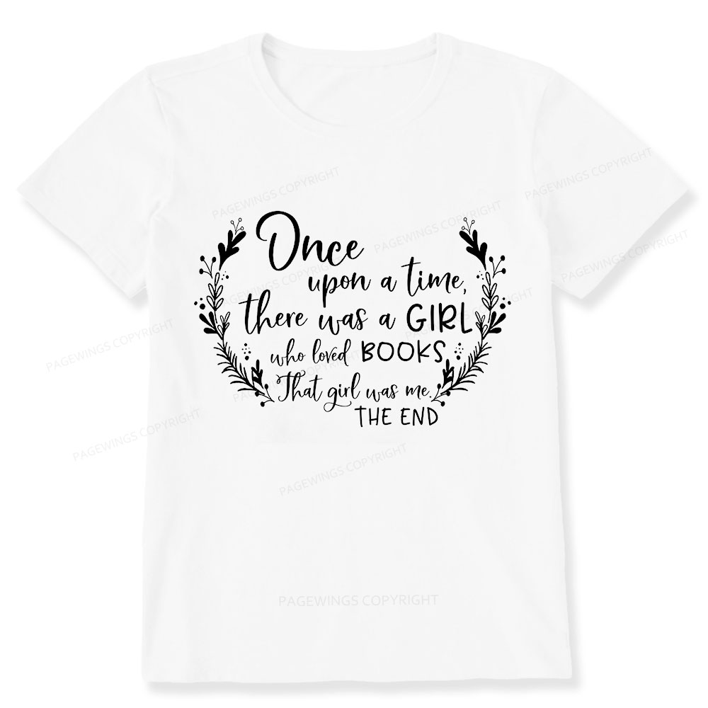 Pagewings There Was A Girl Who Loved Books Unisex Classic T-shirt