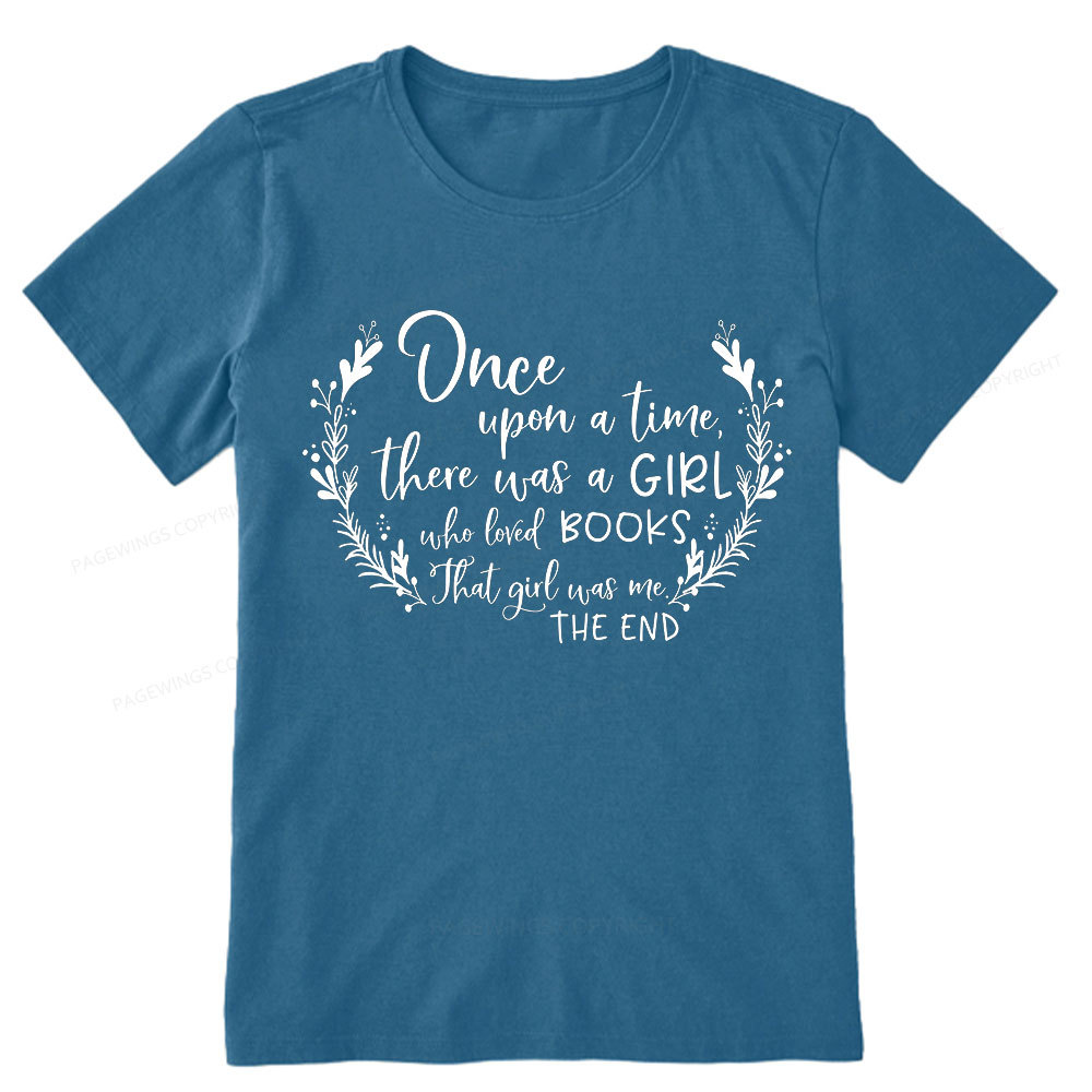 Pagewings There Was A Girl Who Loved Books Unisex Classic T-shirt