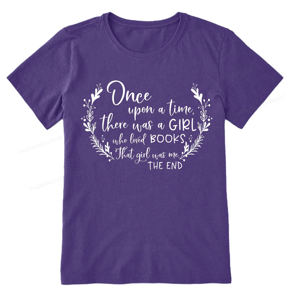 Pagewings There Was A Girl Who Loved Books Unisex Classic T-shirt
