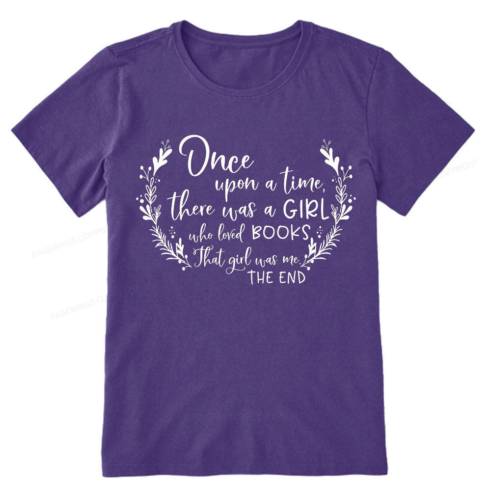 Pagewings There Was A Girl Who Loved Books Unisex Classic T-shirt