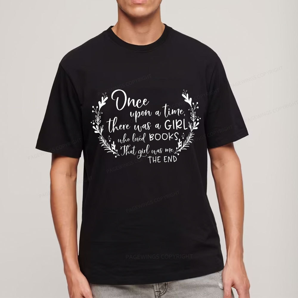 Pagewings There Was A Girl Who Loved Books Unisex Classic T-shirt