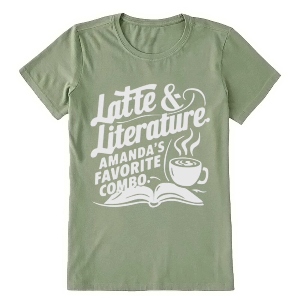 Pagewings Latte & Literature Amanda's Favorite Combo Unisex Classic T-shirt