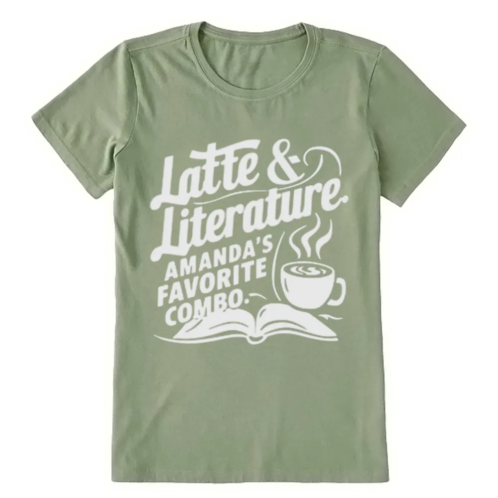 Pagewings Latte & Literature Amanda's Favorite Combo Unisex Classic T-shirt