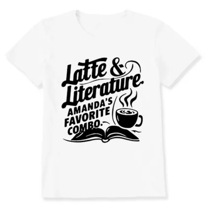 Pagewings Latte & Literature Amanda's Favorite Combo Unisex Classic T-shirt