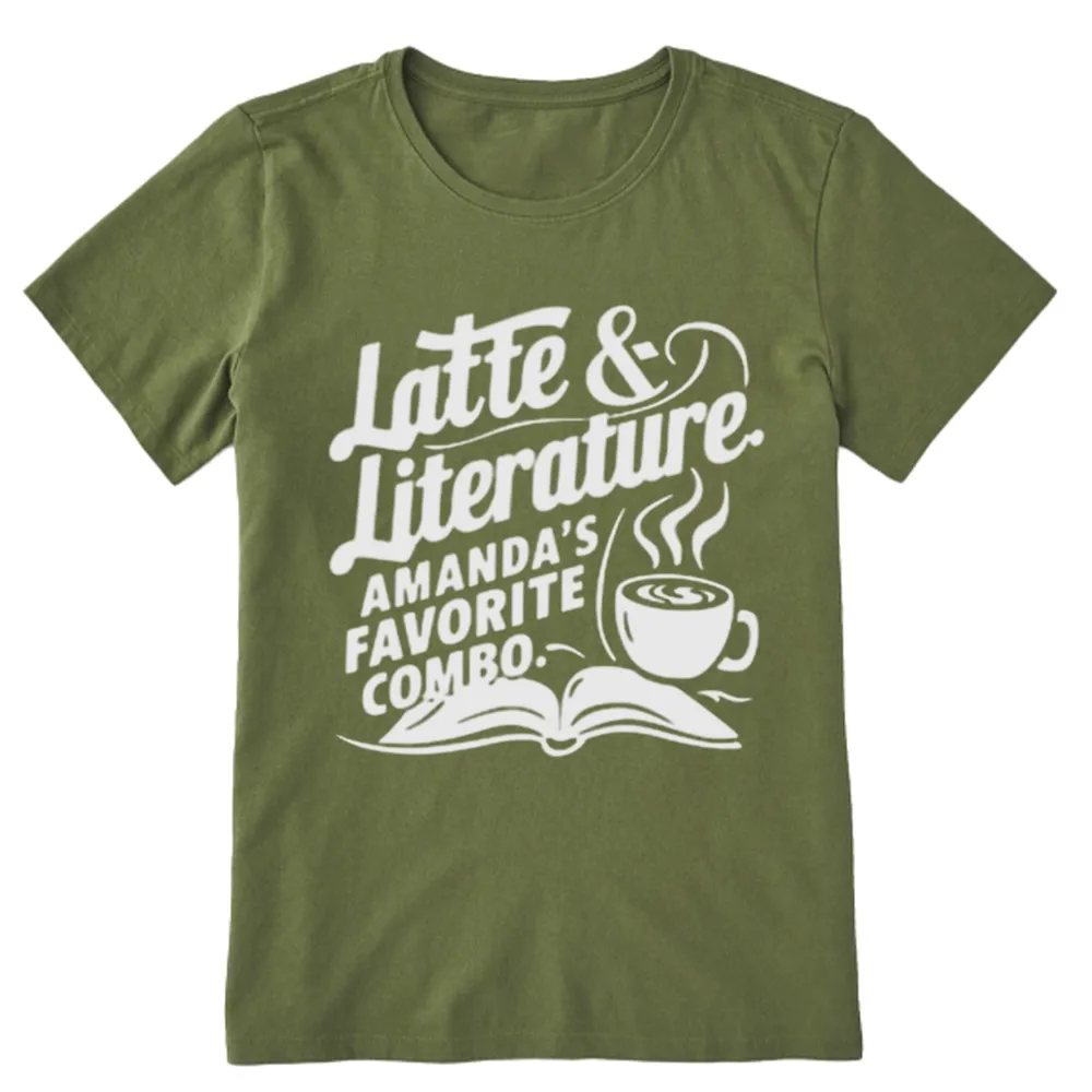 Pagewings Latte & Literature Amanda's Favorite Combo Unisex Classic T-shirt