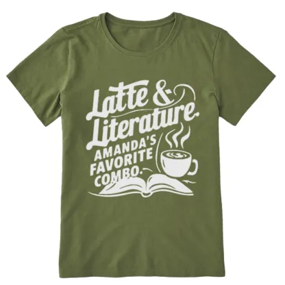 Pagewings Latte & Literature Amanda's Favorite Combo Unisex Classic T-shirt