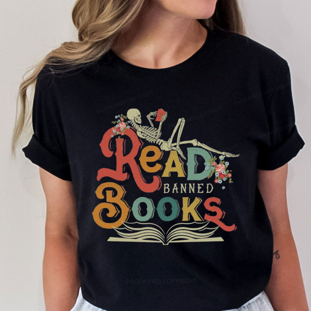 Pagewings Read Banned Books Unisex Classic T-shirt